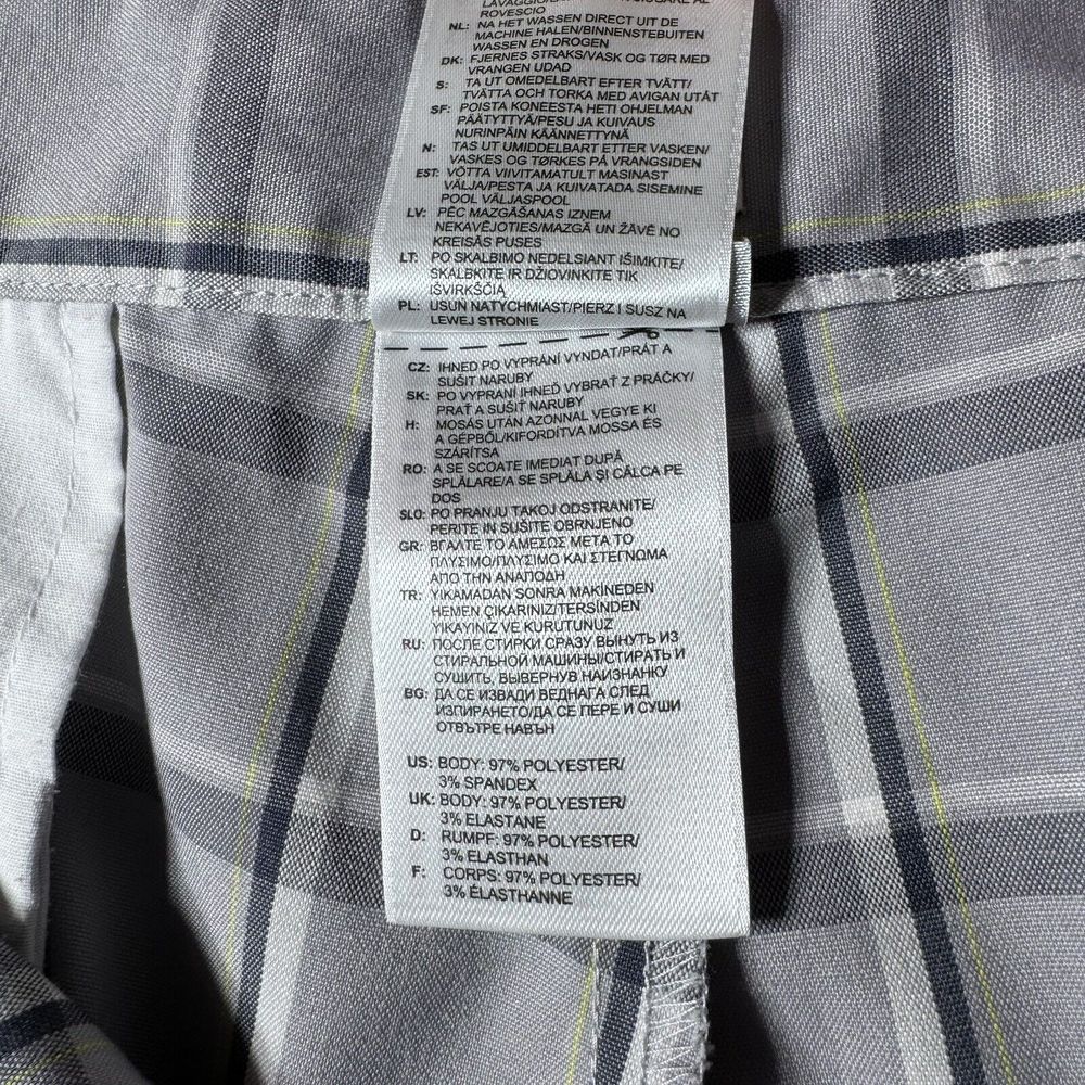 Adidas Shorts Mens 36 Gray Plaid Golf Preppy - Picture 12 of 16